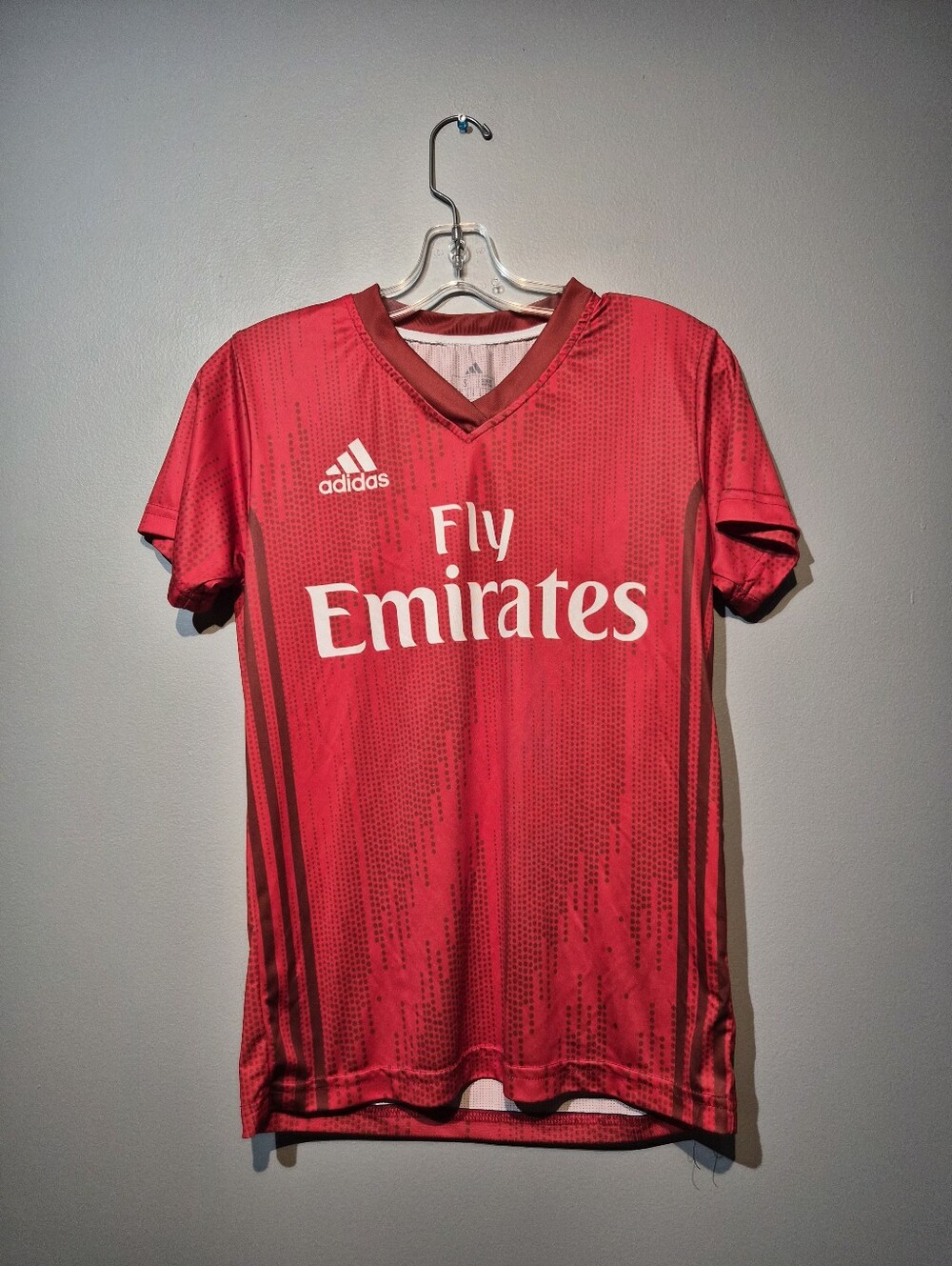 Adidas Fly Emirates Olson Slim Fit Red Jersey | Size Small